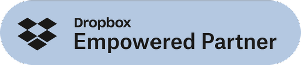 An image of the Dropbox partner logo on Unauthorized Dropbox partner