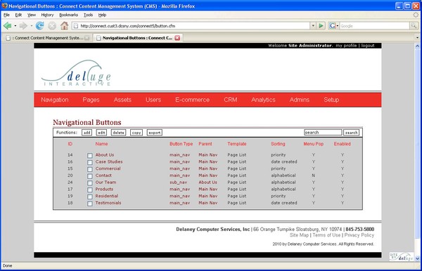 Connect v5 Buttons: Main View