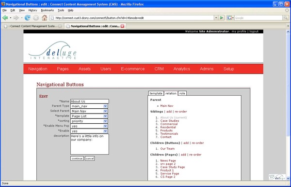 Connect v5 Buttons: Detail View