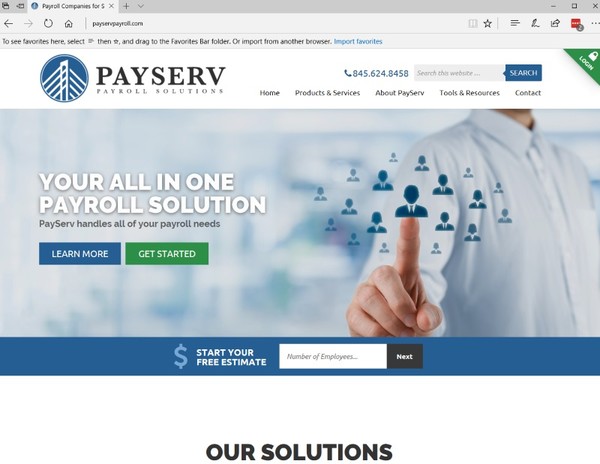 Image of website release for a payroll company near me in New City New York