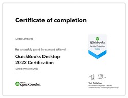 QuickBooks 2022 Desktop Certification