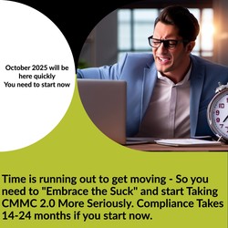 Image depicting deadlines for CMMC compliance for small businesses 