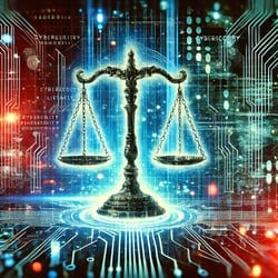 An image depicting a rise in cybersecurity litigation due to Delta's lawsuit against CrowdStrike